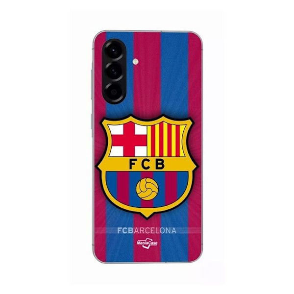 Coque - Maniacase - Samsung Galaxy A36 - Silikon - Mjuk - FC Barcelona-logotyp Svart