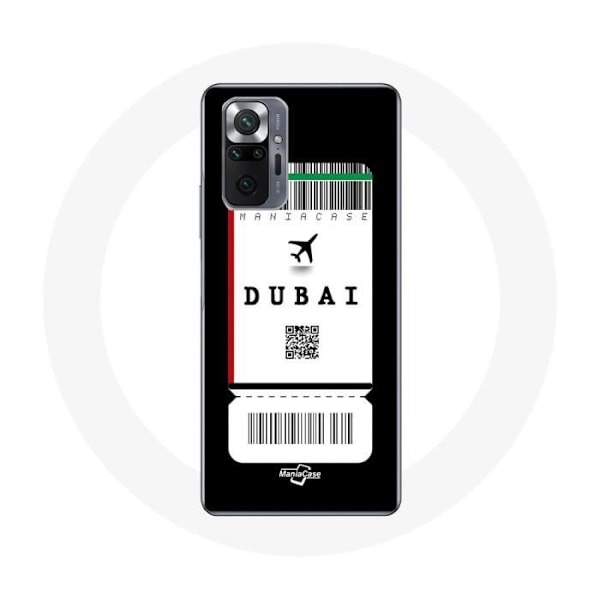 Coque för Xiaomi Redmi Note 10 Pro Flygbiljett Dubai