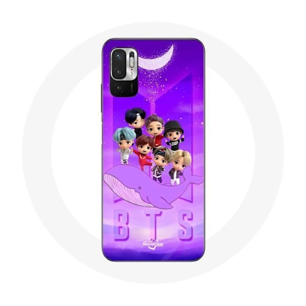 Coque för Xiaomi Redmi Note 10T 5G BTS TinyTAN Animation Affisch RM Jin Suga J-Hope Jimin Jungkook Och V Zero O’Clock