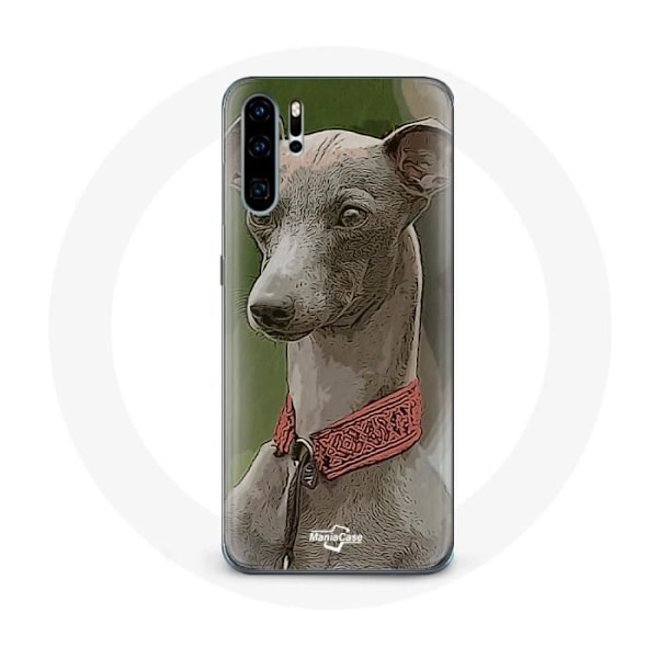 Coque - Huawei - P30 - Snygg - Grå - Vithund Grå