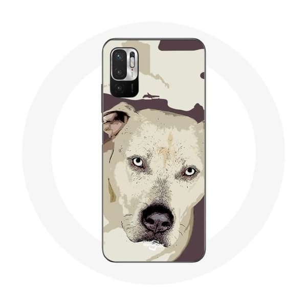Coque pour Xiaomi Poco M3 Pro Chien de Pitbull Blanc