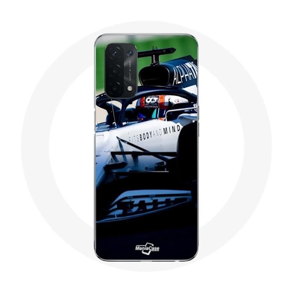 Coque för Oppo A74 5G Formule 1 Pierre Gasly F1-förare Vit