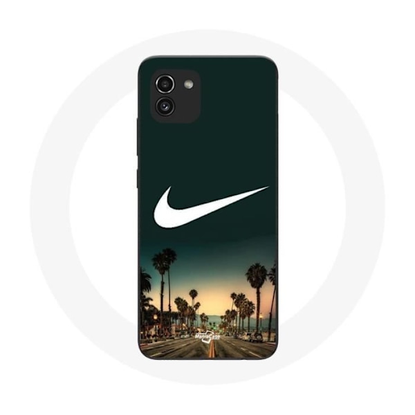 Coque för Samsung Galaxy A03 Nike-logotyp palmträd Miami