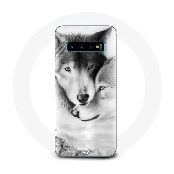 Coque för Samsung Galaxy s10 edge Varg Duo djur