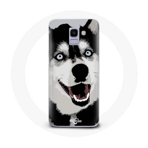 Coque för Samsung Galaxy A8 2018 Siberian Husky Blå Ögon