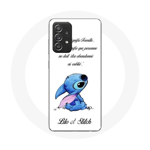 Coque - Maniacase - Samsung Galaxy A33 5G - Lilo och Stitch - Mjuk - Svart svart