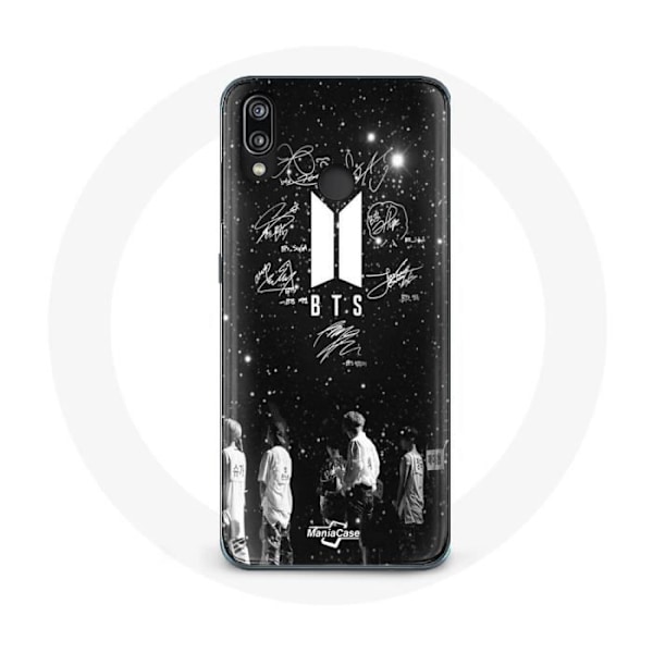 Coque - BTS - Huawei P20 Lite - Blød - Sort - BTS Medlemmer