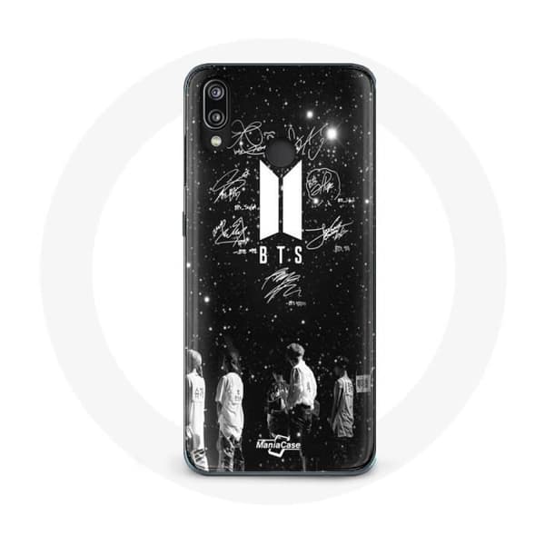 Coque - BTS - Huawei P20 Lite - Pehmeä - Musta - BTS-jäsenet