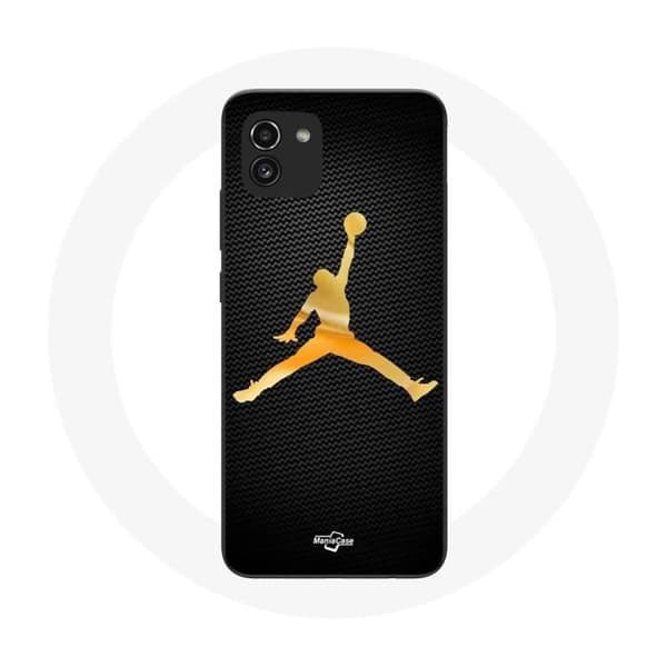 Coque - Michael Jordan - Samsung Galaxy A03 - Gul - Silikon - Flekig Gul