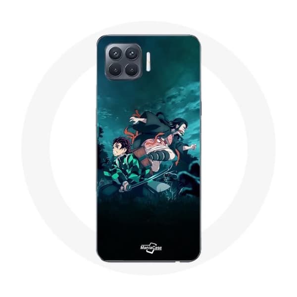 Coque - Demon Slayer - Oppo A93 - Blød - Stødbeskyttelse - Sort