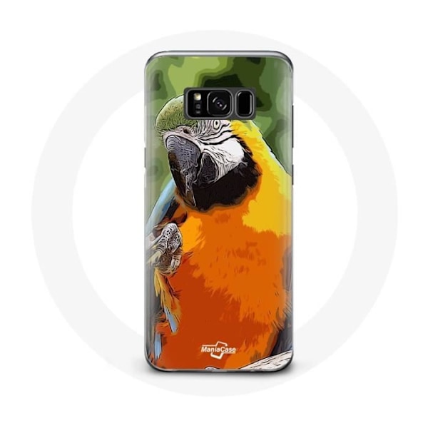 Coque för Samsung Galaxy S8 Plus Aras Papegoja Orange Grön
