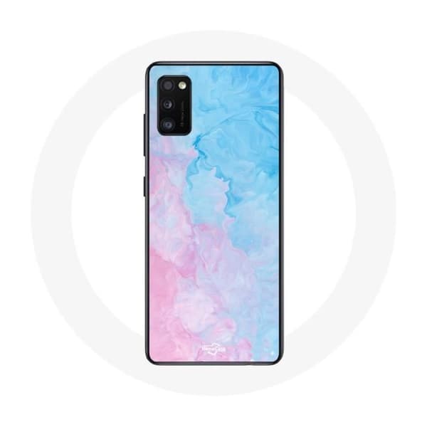 Cover til Oppo A16 Blå rosa baggrund