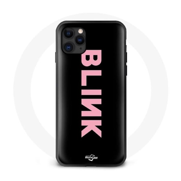 Coque för Iphone 12 Pro Max Blink Fandom Blackpink Logga Rosa Svart Bakgrund