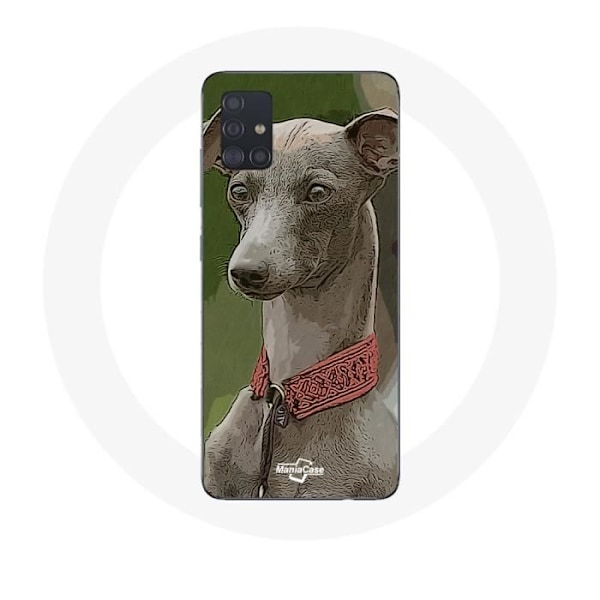 Coque - Samsung - Galaxy A51 - Souple - Lévrier greyhound - Grå Grå
