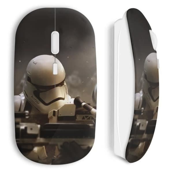 Trådlös Mus - Star Wars - Millenium Stormtrooper - Vit - USB - Kompatibel med Mac och PC