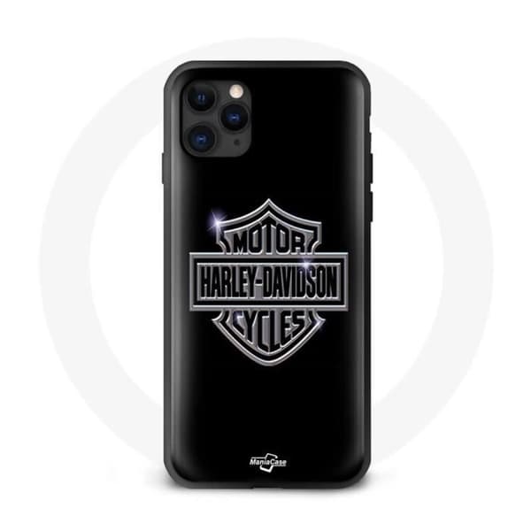 Coque maniacase til Harley Davidson Iphone 12 Pro Svart