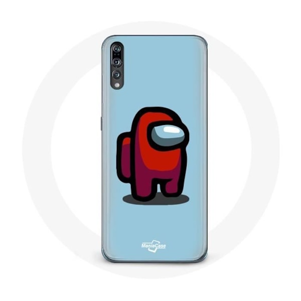 Coque för Huawei P20 Pro Among Us videospel Blått bakgrund