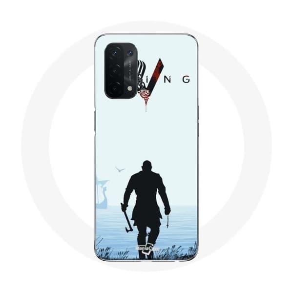 Skydd för Oppo A74 5G - Vikings - Ragnar Lothbrok - Flexibel - Vit - Unisex