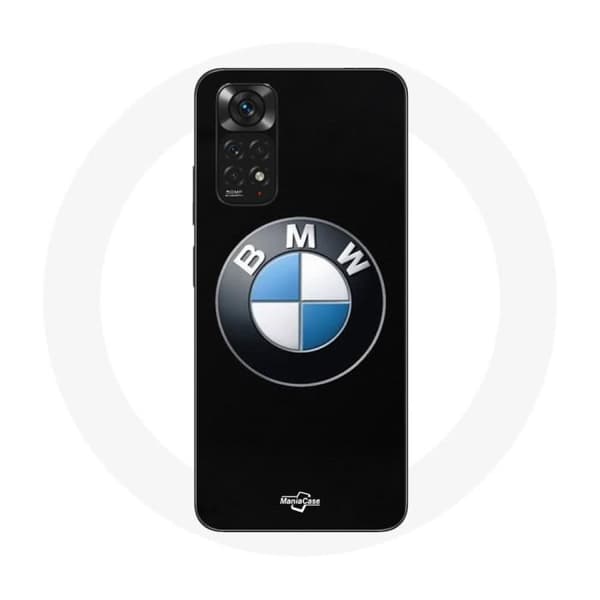 Coque för Xiaomi Redmi Note 11S BMW-logotyp svart bakgrund