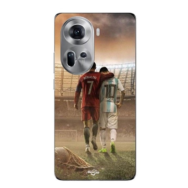 Telefonfodral - Maniacase - Oppo Reno 11 5G - Silikon - Cristiano Ronaldo - Mjuk Svart