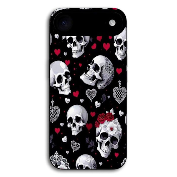 Cover til iPhone 17 Luft Dødningehoved og hjerter