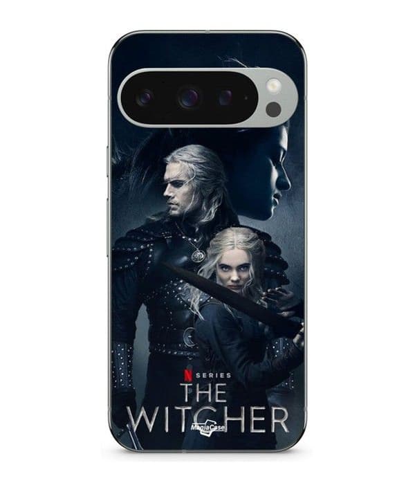Coque - Maniacase - Google Pixel 9 Pro - Silikone - Sort - The Witcher Svart