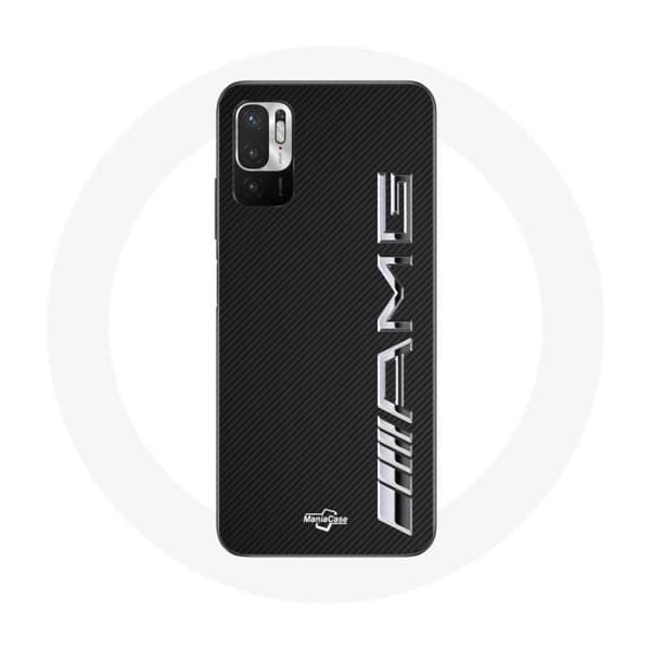Coque pour Xiaomi Redmi Note 10T 5G Amg Logo Carbone Texture