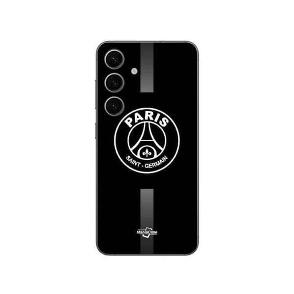 Coque - Maniacase - Samsung Galaxy S24 Plus - PSG Logo Jordan - Blød - Sort/Grå Mörkgrå