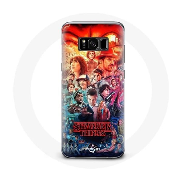 Coque för Samsung Galaxy S8 Plus Stranger Things Teaser Säsong 4 Affisch Karaktärer Konst