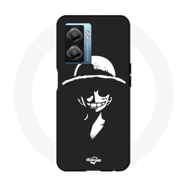 Coque - Maniacase - Realme V23 - Sort og hvid - Monkey D. Luffy - Blød svart