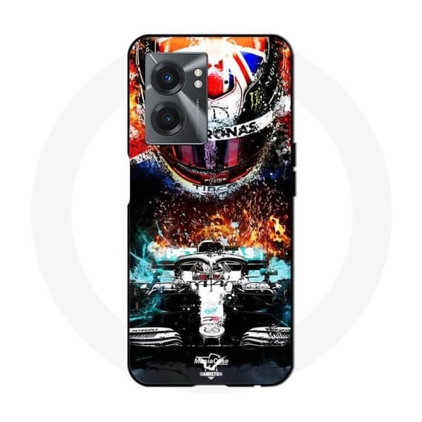 Coque - Realme - V23 - Lewis Hamilton - Flexibel - Sportig - Vit