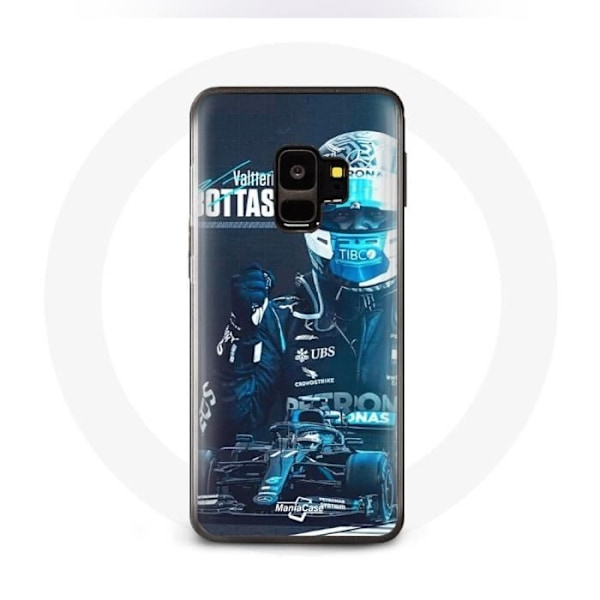 Skal för Samsung Galaxy S9 Plus Formel 1 Valtteri Bottas F1-förare Svart