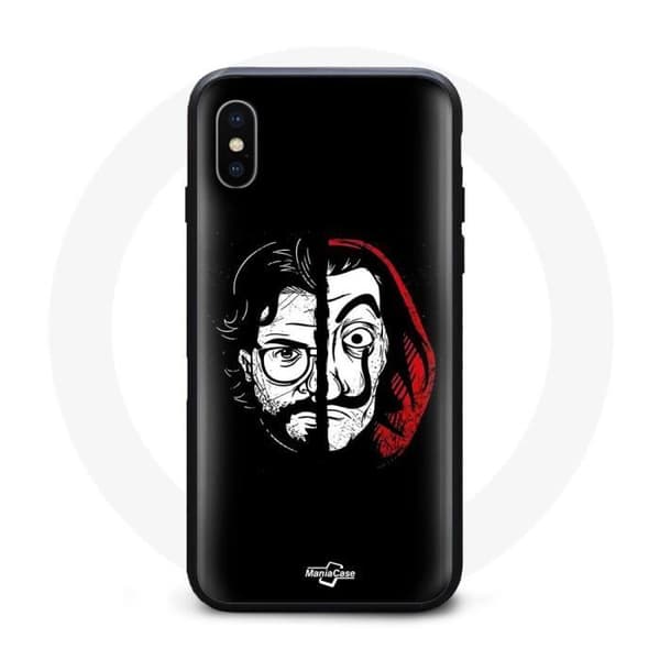 Coque - La Casa De Papel - Iphone XS Max - Mask professor - Flexibel - Svart