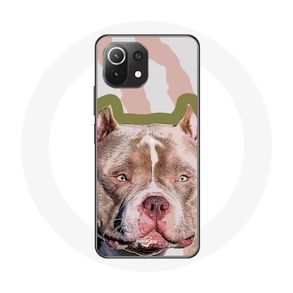 Skydd för Xiaomi Mi 11 Lite Brun Pitbull Hund
