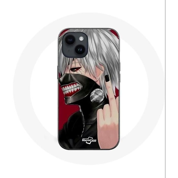 Coque - Maniacase - Iphone 14 Plus - Tokyo Ghoul Kaneki Ken - Mjuk - Svart