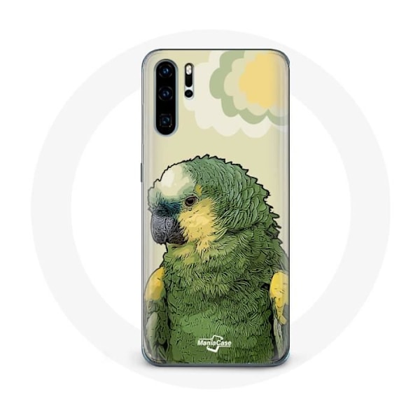 Coque för Huawei P30 Amazonas Papegojor Grön