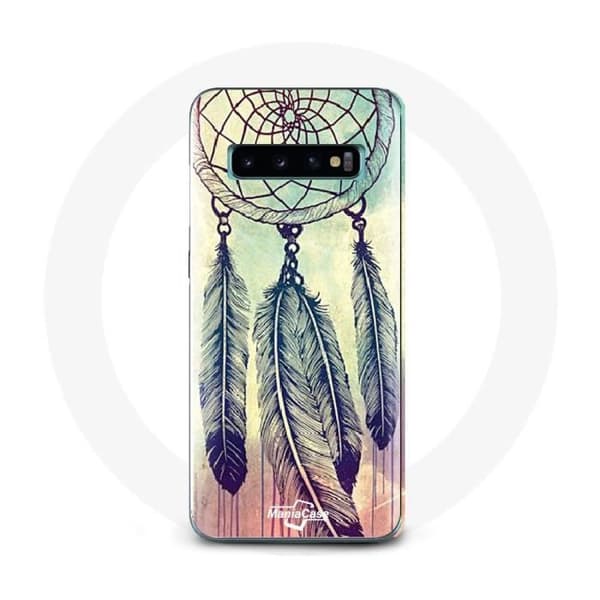 Cover - Samsung - Galaxy S10 Plus - Drømmefanger - Blød - Brun kastanj