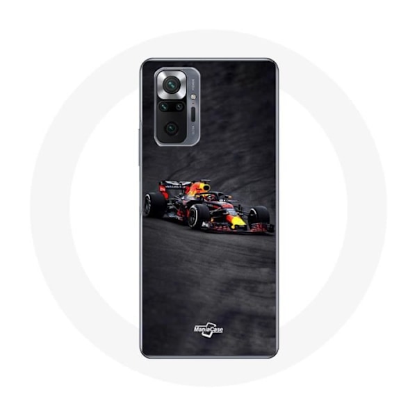 Skydd för Xiaomi Redmi Note 10 Pro Formel 1 Max Verstappen F1 svart röd och gul