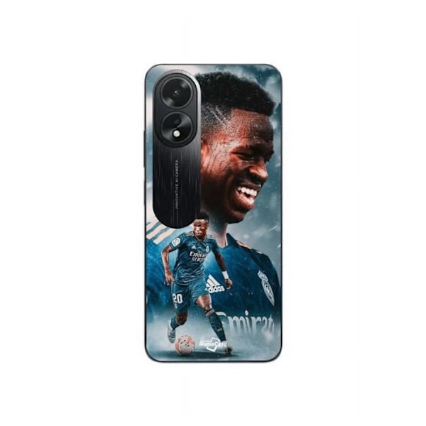 Coque Oppo A38 Vinicius JR Real Madrid Blå Tapet Maniacase
