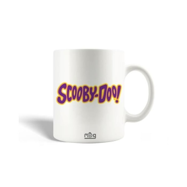Mugg i keramik Scooby Doo-logotyp Gul Lila