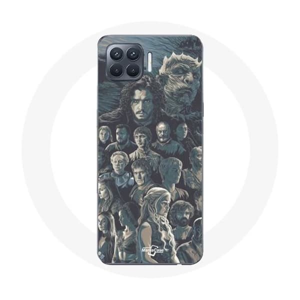 Telefoncover - Game of Thrones - Oppo A93 - Blød - Stødbeskyttelse - Grå Grå