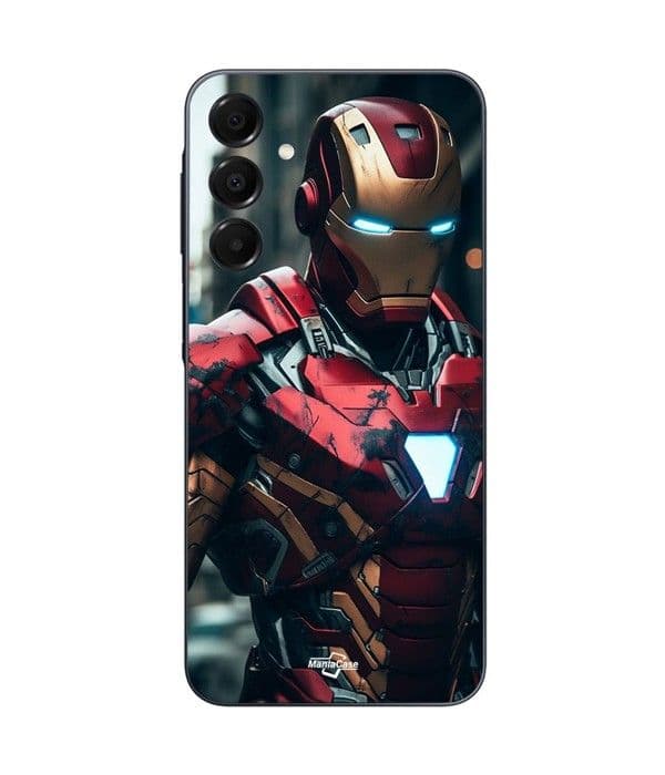 Coque - Maniacase - Samsung Galaxy A16 - Silikone - Sort - Iron Man kamp Svart