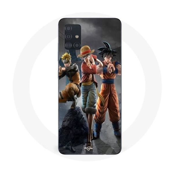 Coque Maniacase för Samsung Galaxy A51 5g Sangoku naruto Luffy one piece Dragon Ball z 3D Anime manga
