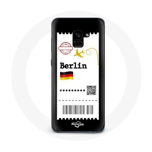 Coque för Samsung Galaxy A8 Plus Flygplan biljett berlin