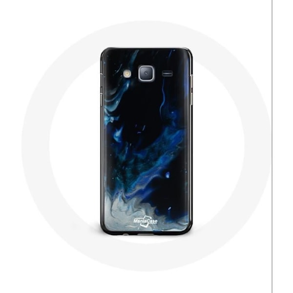 Coque - Samsung - Galaxy J3 - Rökskyar - Mjuk - Syntetiskt skydd Blå, grå, svart