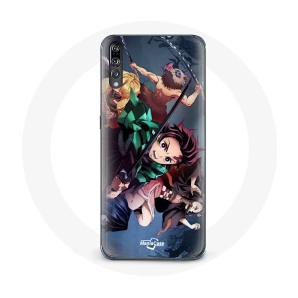 Coque för Huawei P20 Tanjiro Nezuko och Inosuke Slayer Kimetsu no Yaiba Manga