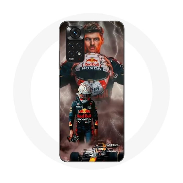 Coque - Maniacase - Xiaomi Redmi Note 11 4G - Formel 1 Max Verstappen - Flexibel - Svart