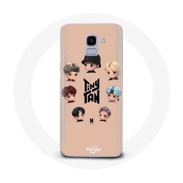 Coque för Samsung Galaxy J6 2018 BTS TinyTAN Animation Affisch RM Jin Suga J-Hope Jimin V och Jungkook