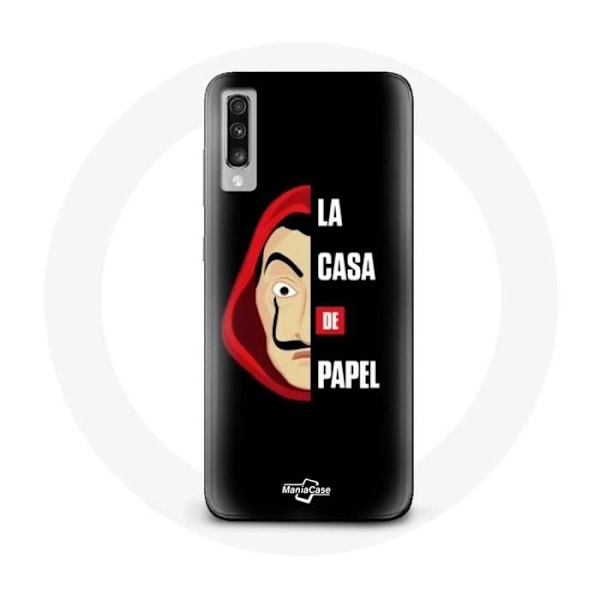 Skydd för Samsung Galaxy A70 La casa de papel Logotyp och Mask