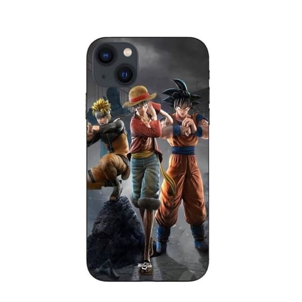 Coque - Maniacase - iPhone 15 - 3D Anime manga - Blød - Sort